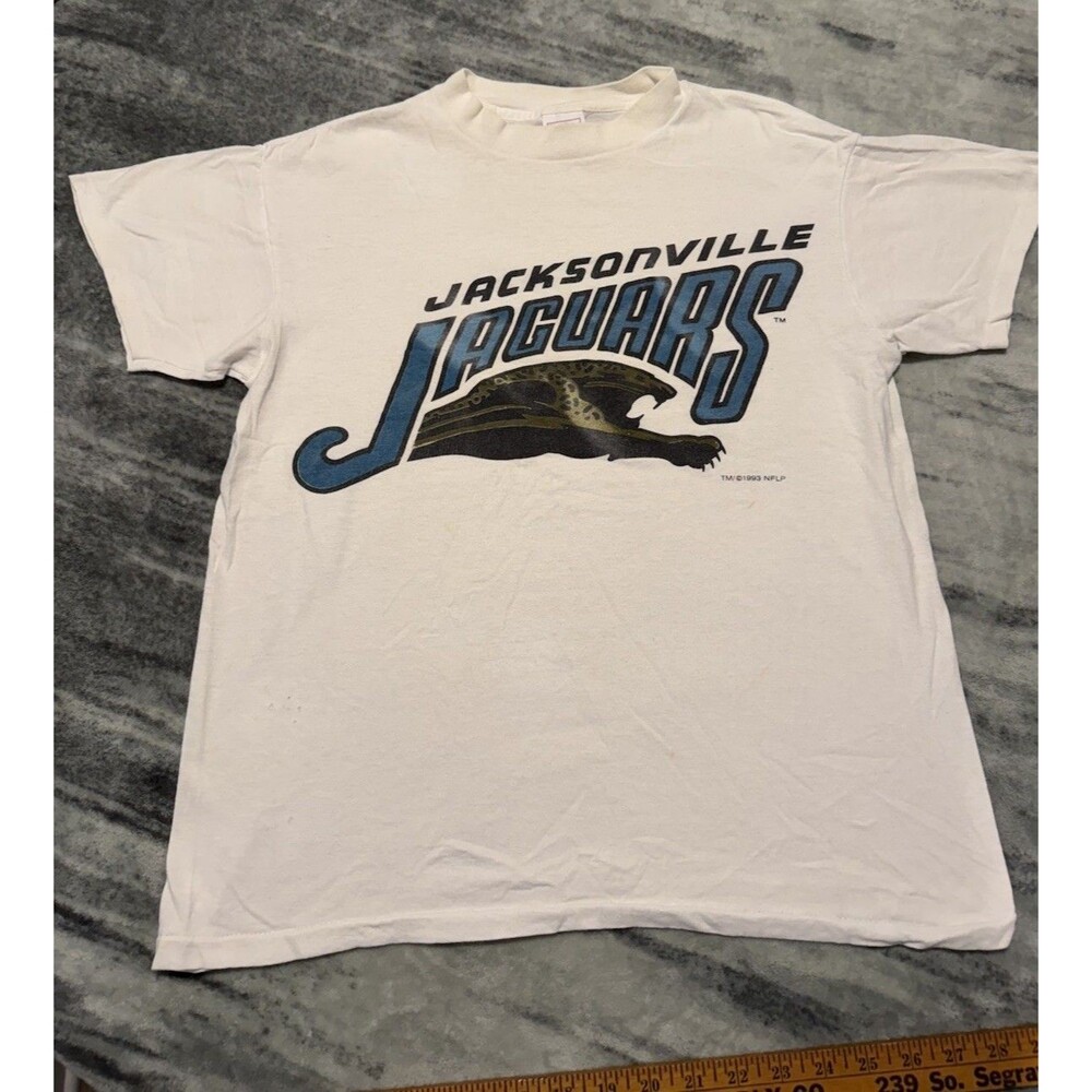Vintage Jacksonville Jaguars Medium T-Shirt 1993 Banned logo Delta Cotton
